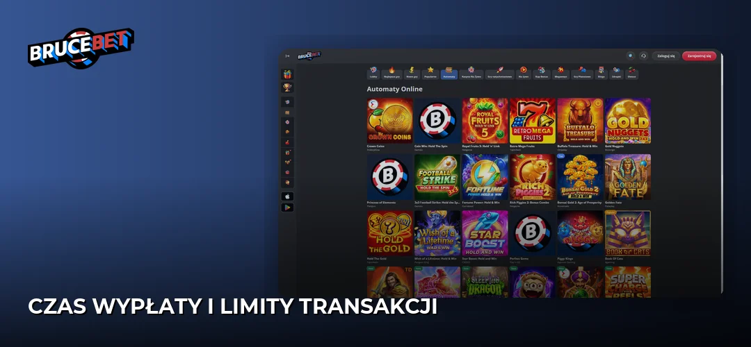 Czas wypłaty i limity transakcji