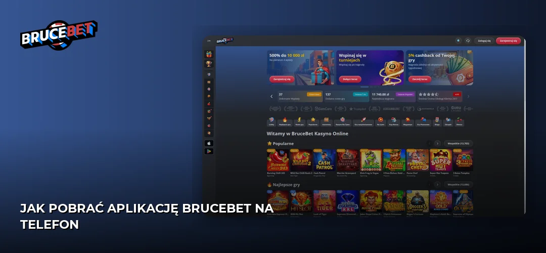 Jak pobrać aplikację BruceBet na telefon