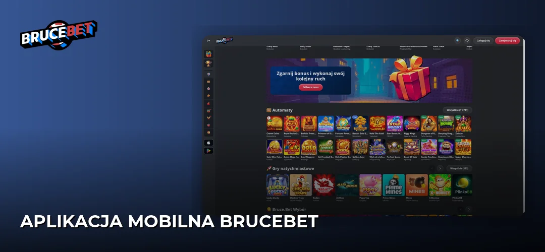 Aplikacja mobilna BruceBet