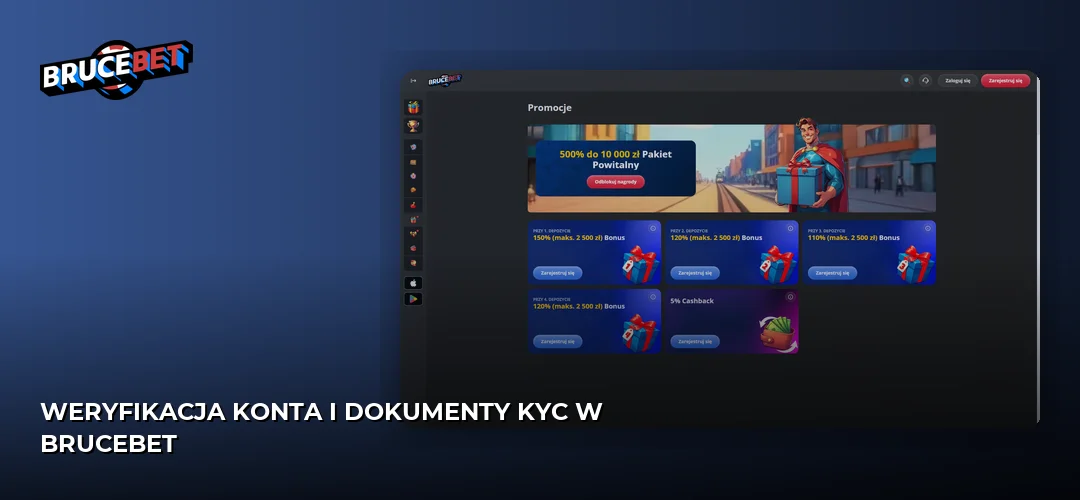 Weryfikacja konta i dokumenty KYC w BruceBet