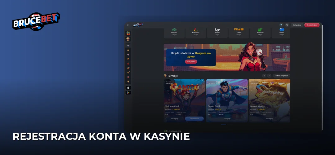 Rejestracja konta w kasynie