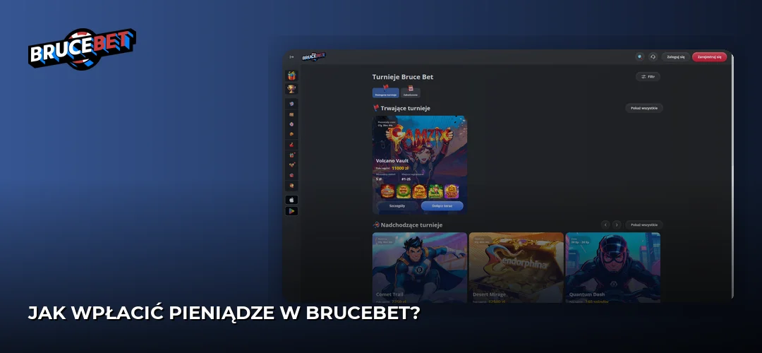 Zrzut ekranu strony BruceBet
