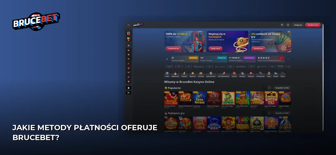 Zrzut ekranu strony BruceBet