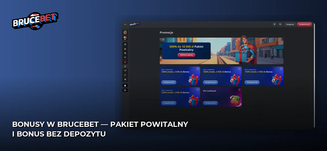 Zrzut ekranu strony BruceBet