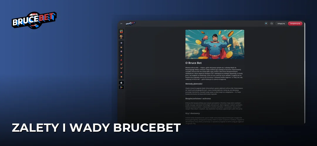Zrzut ekranu strony BruceBet